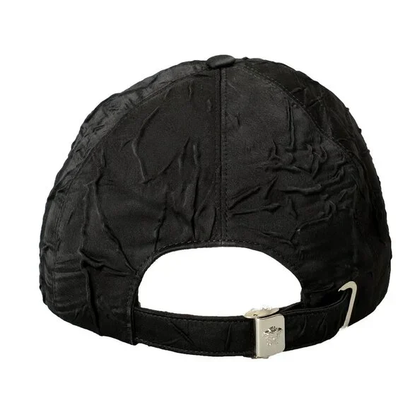 Versace Logo Print Black Baseball Cap Hat size 58 display picture 1